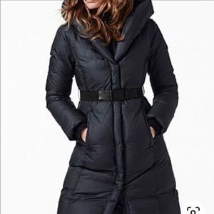 Soia Kyo XL black hooded winter coat with hood